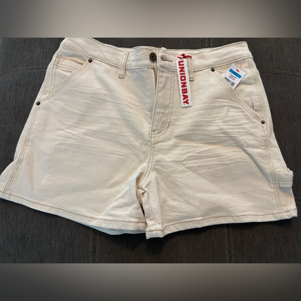 UNIONBAY Off-White Denim Shorts